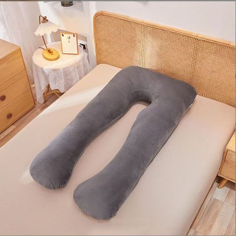 Oreiller de grossesse bleu, oreiller de sommeil multifonctionnel, oreiller de soutien lombaire, oreiller pour dormir sur (1/5)