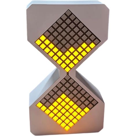 Sablier numérique décoratif lumineux à LED en forme de dés (1/5)