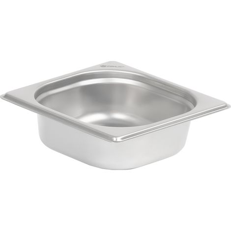 Mahlzeit GN Behälter 1/6, Höhe 65 mm, Edelstahl Gastronomiebehälter, Geeignet für Chafing Dishes