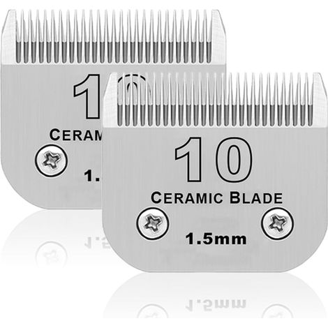 2 unité Lame de Rechange pour toilettage de Chiens,Compatible avec Les séries Heiniger/Moser Max45/Andis/Oster A5 Tondeuse pour Chien,Taille 10 1/16"(1,5mm) Longueur de Coupe (1/5)