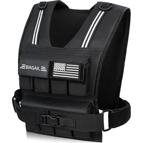 Gilet Lesté Pour La Musculation, Plaques De Fer Amovibles, Tour De Poitrine Réglable, Gilet De Fitness Robuste Pour Homme Et Femme,Le Yoga Et Les Exercices d'Aérobic. (1/5)
