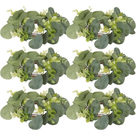 de bougies artificielles en 6 pièces avec feuilles d (1/5)