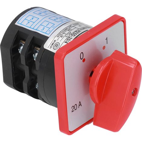 Feuerfester PC-Umschalter, 2-teiliger 2-Positionen-Kombinationswähler, 380 V AC, flammhemmendes Material (1/5)