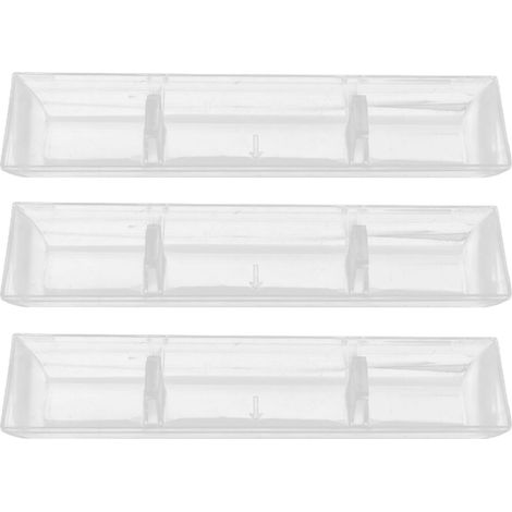 Lot de 3 bacs récupérateurs d'huile rectangulaires pour hotte aspirante, idéaux pour la cuisine, la maison et les restaurants. (1/5)