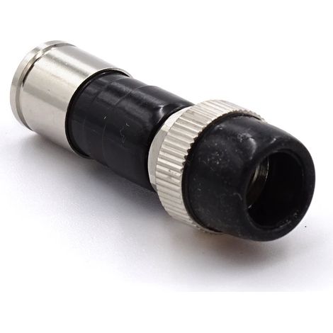 Connettore a compressione F, ottica esterna con gomma (1/2)