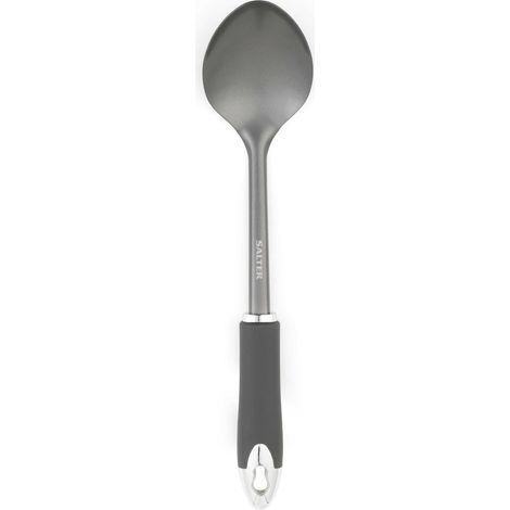 Cuillère à Sauce, Ustensile de Cuisine Antiadhésif Multifonction, Collection Cosmos, Idéale pour Servir et Mélanger, Crochet de Suspension, Facile à Nettoyer, Noir/Gris,BW11066EU7 (1/5)