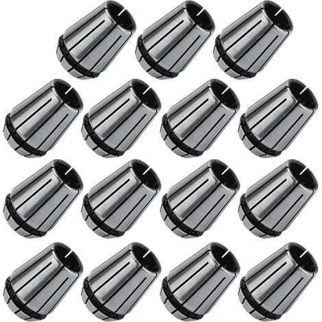Collet Chuck Set 15pcs Spring Collet Chuck 2mm-16mm for CNC Milling Lathe
