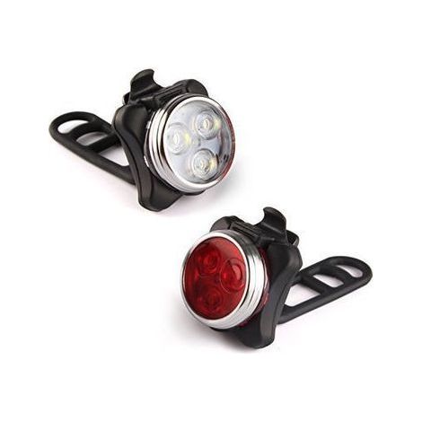 Wiederaufladbares COB-Fahrradfrontlicht mit Rücklicht, Fahrradzubehör 030 (1/5)