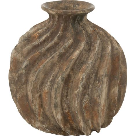 Vase Ballon en Résine "Antique" 34cm Multicolore