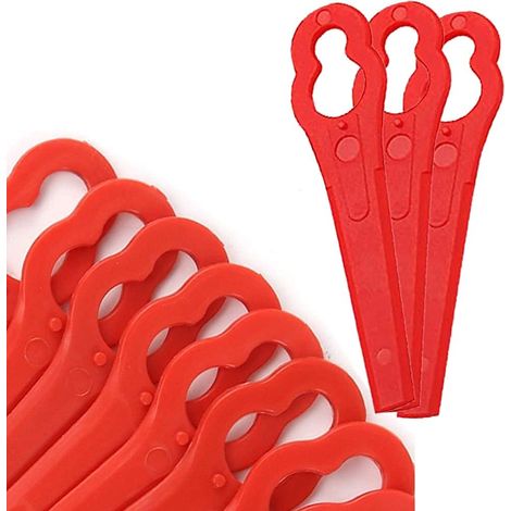 Lame de tondeuse à gazon en plastique cour pelouse tondeuse de jardin tondeuse lame gourde L83 100 lame de rechange Pack rouge (1/5)