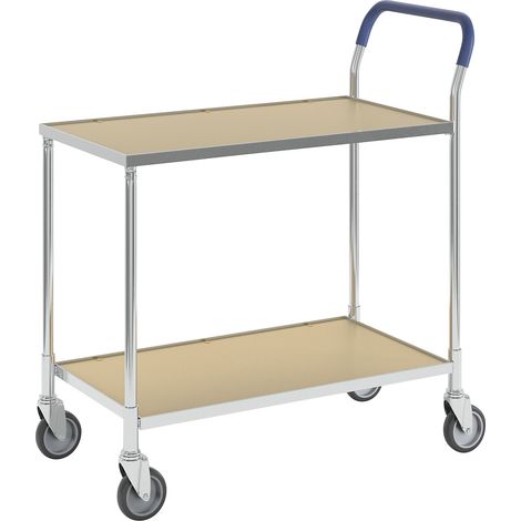 Kongamek, Chariot à plateaux KOMFORT, tablettes façon bouleau,