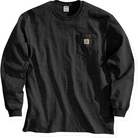 Carhartt Arbeitsshirt workwear pocket t-shirt l/s Grau S (1/3)