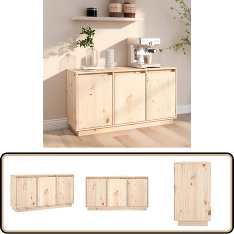 Buffet 111x34x60 cm Bois massif de pin - Buffet - Meuble De Rangement - Commode - Bibliothèque - Bois Massif