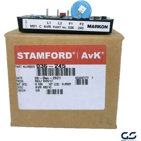 Tarjeta Reguladora Alternador Stamford NewAge AVR MD1C (036-245) Genuina - Original (1/2)