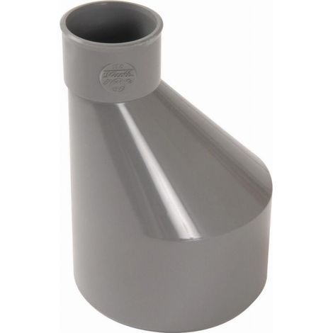 PVC-Abfluss mit Exzenter, männlich - weiblich, 100x40, reduziert (1/2)