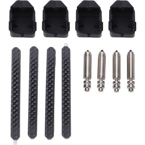 4 ugelli di ricambio per estrusore della stampante 3D Kobra X (0,25 mm, 0,4 mm, 0,6 mm), realizzati in acciaio temprato, a cambio rapido, con 4 spazzole in silicone. (1/5)
