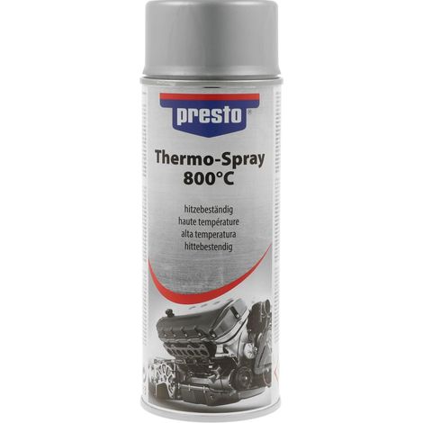 PRESTO - Peinture en spray haute température argent - aérosol de 400ml - 428719 - Ce produit de marque PRESTO est neuf.