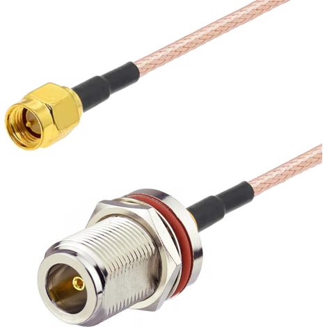 Anschlusskabel N-Buchse BH / SMA-Stecker RG316 30 cm