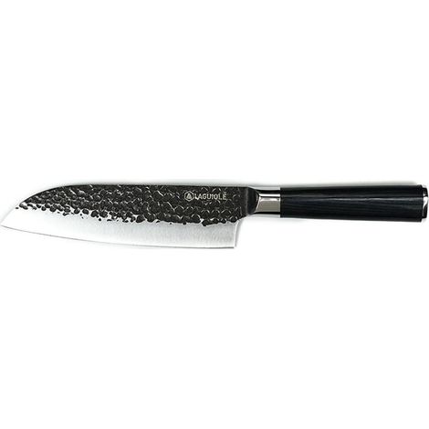 LAGUIOLE CUISSON - Couteau santoku noir 32cm avec étui - "Sen"