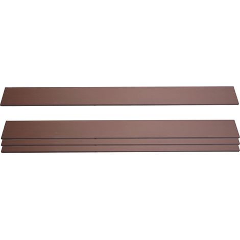 [NON UTILIZZATO] Set 4x listelli per pannelli frangivento fendivista privacy Sarthe WPC 180cm marrone
