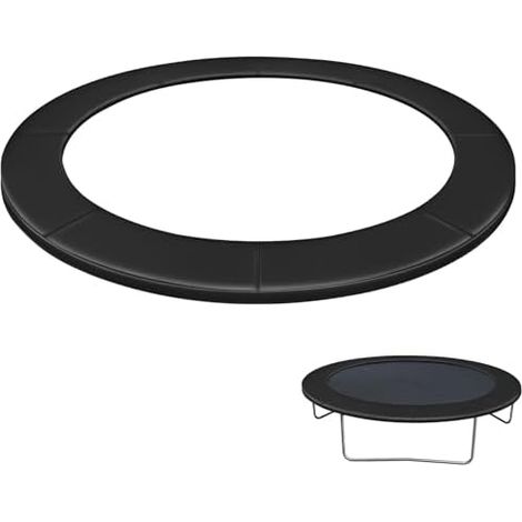 Housse de protection bord trampoline 305 - Résistante à la déchirure Résistant aux UV intempéries Protection des ressorts Pour Noir