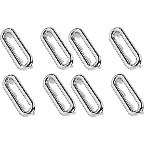 8PCS Sink Overflow Ring Overflow Hole Silver Kitchen Bathroom Basin Trim Overflow Drain Cover Overflow Ring (1/5)