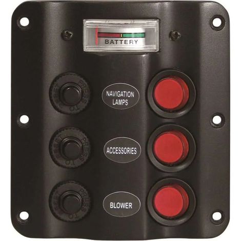 Panel eléctrico aaa electric panel with voltmeter 3 interruptores voltímetro
