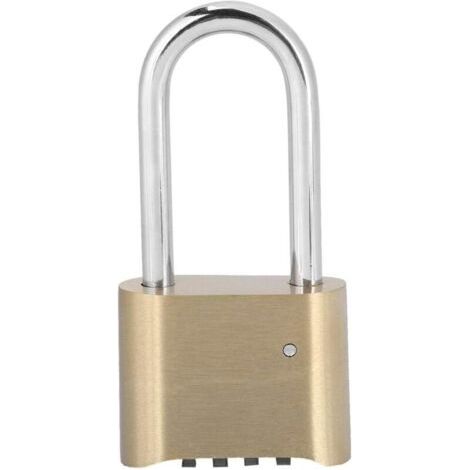 Cadenas à Combinaison à 4 Chiffres, Serrure à Combinaison pour Bagages, Cadenas à Verrouillage étanche en Laiton pour L'école, Gymnase, Casier de Hangar Extérieur (1/4)