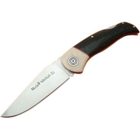 Couteau Muela Navalia NAVALIA-10M.B, ferrule micarta poignée os noir de micarta, lame 10 cm, poids 120 g + carte cadeau polyvalent (1/3)