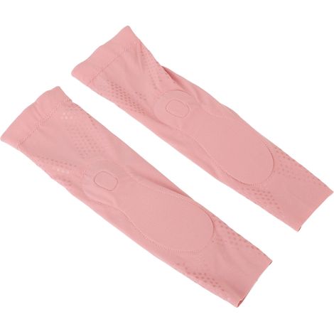 Manchon de compression respirant pour coude, soulageant l'inconfort et soutenant le bras en cas de tendinite, idéal pour la salle de sport, rose, taille M. (1/5)
