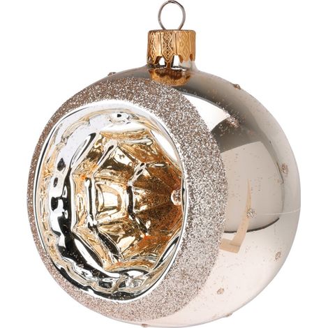 Palline per albero di Natale, in Vetro, con foro, Ø 80 mm, 12 pezzi (1/4)
