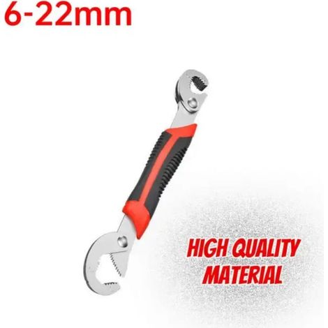Ensemble d'outils de clé universelle pour le travail du bois Clé universelle en acier inoxydable Tuyau multifonction antidérapant Outil réglable multi-taille 6mm-22mm (1/5)