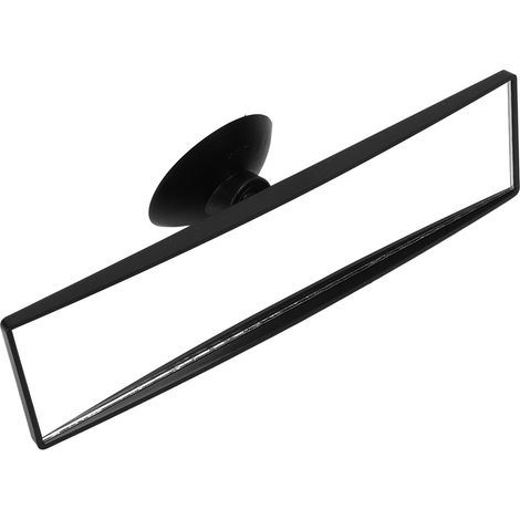 Rétroviseur intérieur 21x5cm pour moniteur d'auto-école, ventouse rotative 360°, universel véhicule, miroir de surveillance passager (1/5)
