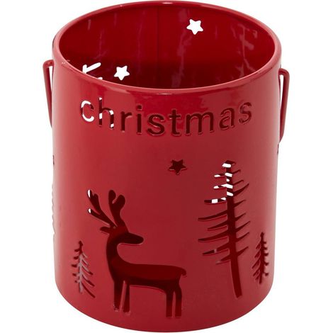 Lanterne de Noël en métal ajouré - Atmosphera créateur d'intérieur (1/5)