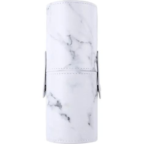 1 étui de rangement pour pinceaux de maquillage de voyage en PU marbré, 3 tailles disponibles 03885