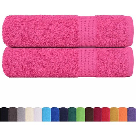 Serviettes de bain FROGN 2 pcs rose 100x150 cm 360 g/m²