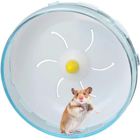 Geräuschloses 18-cm-Laufrad für Zwerghamster, Käfigzubehör.