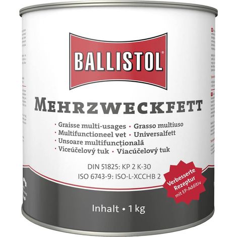 Graisse universelle au savon de lithium 1 kg – Résistance à l'eau – Température de fonctionnement -35 °C à +130 °C – Lubrification longue durée – Ballistol (1/4)