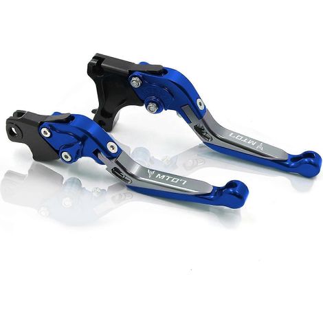 Für Yamaha MT-07 FZ-07 (2014–2023): CNC-gefräste, verstellbare, klappbare und ausziehbare Brems- und Kupplungshebel (Griff, Ausführung F) (1/5)