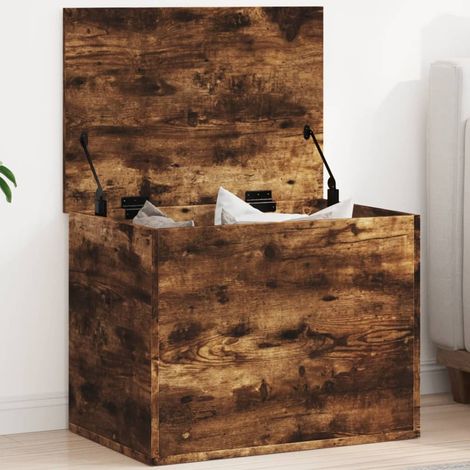 vidaXL Contenitore Rovere Fumo 60x42x46 cm Legno Multistrato