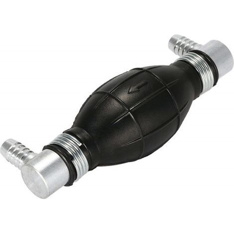 Poire Pompe d'Amorçage Universelle pour Système d’Alimentation Gasoil ou Essence Coudée des Deux Cotés à 90° - Sortie de 8mm avec Clapet Anti Retour (1/4)