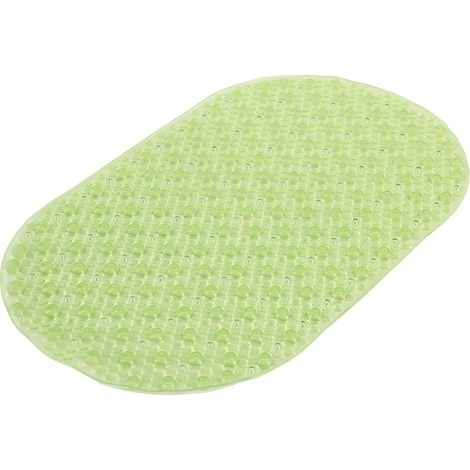 Gedy G-Solid Tappeto Antiscivolo Vasca con Ventose, Misure: 39x69, Tappetino Bagno in Resina, Finitura Verde, Design R&S, 100% Made in Italy, Tappeto Lavabile in Lavatrice, 2 Anni Garanzia (1/4)