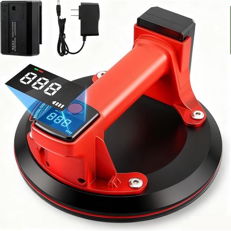 200kg Electric Vacuum Cleaner Cordless Vacuum Cleaner with Batteries, LCD Screen, and Automatic Suction Function for Tile, Granite, and Glass