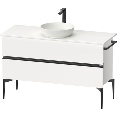 Duravit Sivida Meuble sous-lavabo sur console, 2 tiroirs, poignée