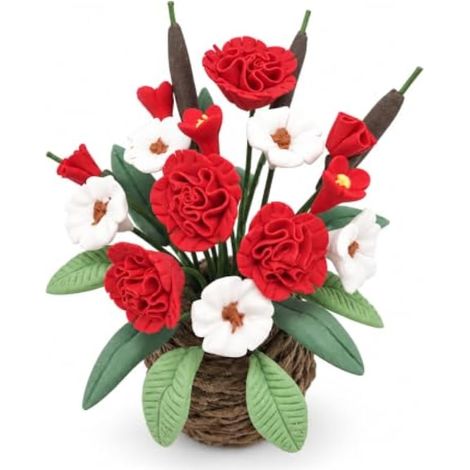 Composition Florale Miniature en Pot (1/5)