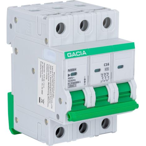 Interruttore automatico Gacia n8bh 10ka c 3p 25A 10kA (1/3)
