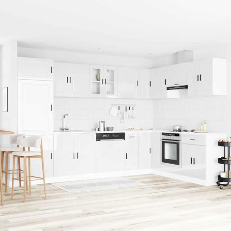 Meuble sous évier avec stockage-Meuble bas pour évier Porto Blanc 80 x 46 x 81,5 cm 338264 (1/5)
