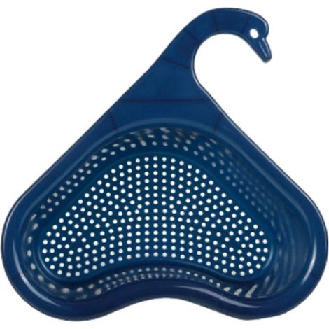Panier de vidange d'évier de cuisine Swan, grille de vidange triangulaire, filtre d'évier Swan à suspendre au robinet.-Blue (1/5)