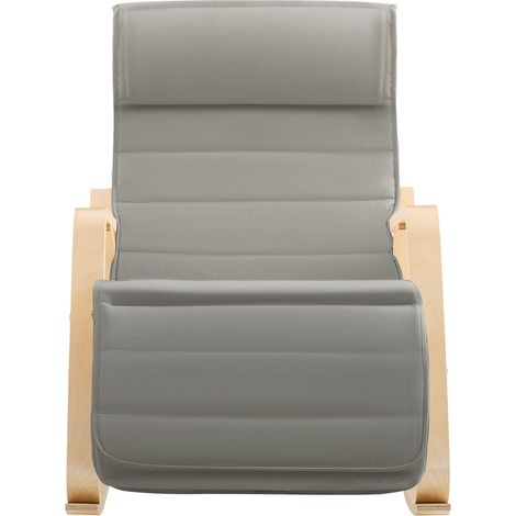 SoBuy Armchair Rocking Nursing Chair Recliner Adjustable Footrest & Removable Cushion Monther's Choice,FST16-DG