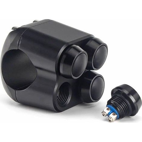 Commondo 4-Bottoni / Interruttore per Manubrio 22 mm Craftride Nero